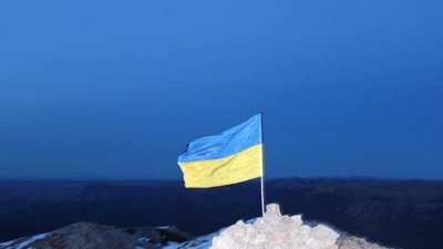Державний прапор, Крим, окупація, український прапор, Ангара-Бурун