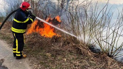 Понад два десятки пожеж сухої трави згасили за добу в Черкаській області