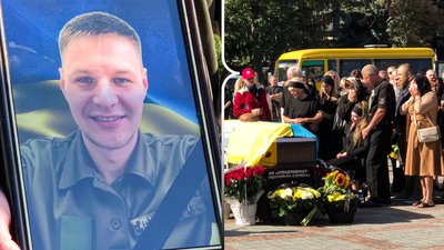 Прощання з військовим Романом Орешняком у Рівному