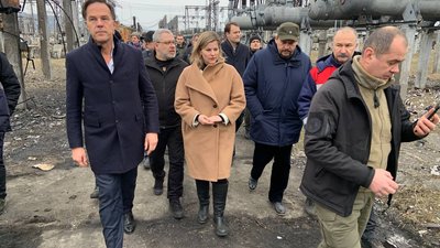 Прем'єр Нідерландів відвідав пошкоджену війною Трипільську ТЕС