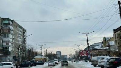 Калуш, вулиця, зима, Франківщина