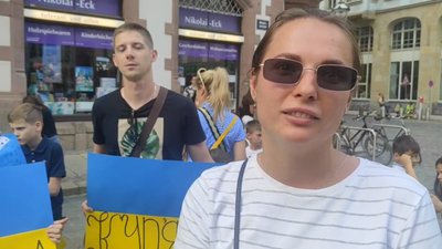 "Stop bombarding Kharkiv": у Лейпцигу пройшла акція на підтримку України "Stop bombarding Kharkiv": у Лейпцигу пройшла акція на підтримку України