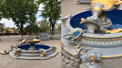 На Київщині дівчина пошкодила фонтан вартістю 37 тисяч гривень
