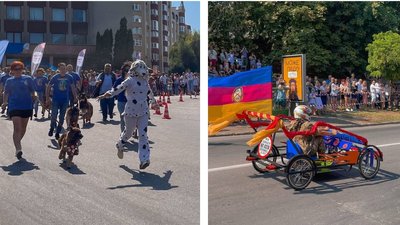 "Крутий спуск": перегони на саморобних тачках відбулись у Черкасах "Крутий спуск": перегони на саморобних тачках відбулись у Черкасах