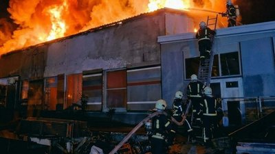 пожежа, вогонь, склад, дснс, складське приміщення, озерна, цебрів
