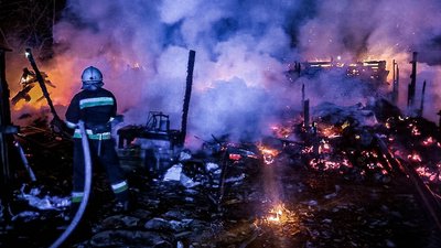 Пожежа в селі Острів