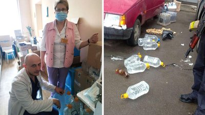 "Сухий час": вилучений спирт рівненські поліцейські передали у лікарню "Сухий час": вилучений спирт рівненські поліцейські передали у лікарню