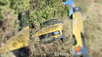 Нетверезий водій біля Сосниці на Чернігівщині з'їхав у кювет