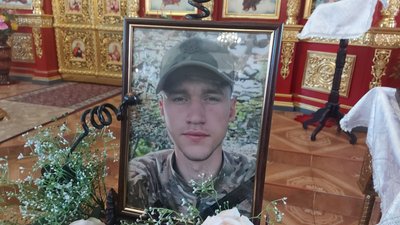 Загиблий Вадим Дзяд, з яким попрощались у Хмельницькому, 12 січня 2023. Фото: Суспільне Хмельницький