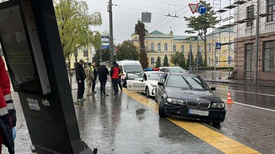 Місце ДТП у Вінниці