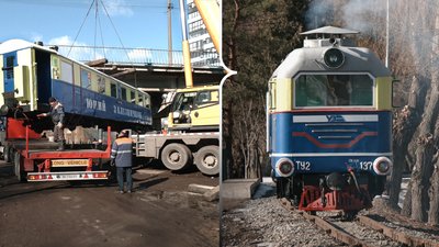 Оновлюють вагони дитячої залізниці
