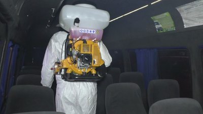 Дезінфекція маршруток у Запоріжжі