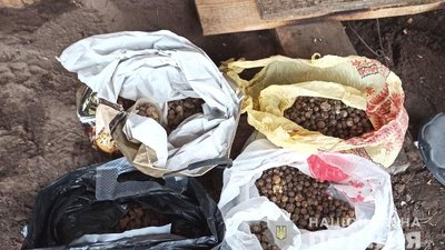 Рекордна партія цього року: на Рівненщині поліцейські вилучили 350 кілограмів бурштину Рекордна партія цього року: на Рівненщині поліцейські вилучили 350 кілограмів бурштину