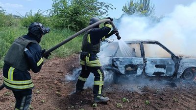 Обстріли, поранені, пожежа, авто, Нікопольщина