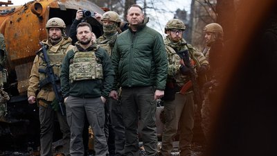 Зеленський у Бучі: Притягнення винних за злочини проти мирних людей — на користь цивілізації