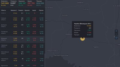 На Вінниччині +104 випадки COVID-19