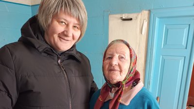 97-річна іменинниця Василина Сорока з села Дубечне