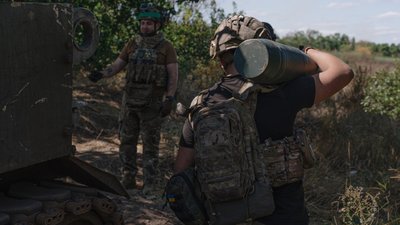 Українські військові на Донеччині