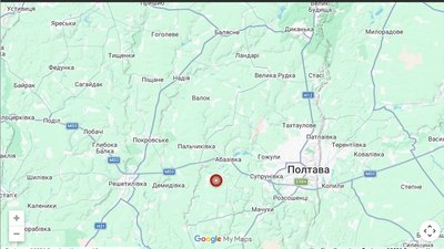 Поблизу Полтави стався землетрус магнітудою 4,2 балів