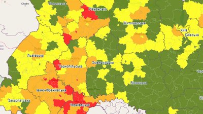 Карантинне зонування Хмельниччини: ще два райони стали «жовтими» і один - «помаранчевим»