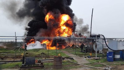Поблизу Миколаєва сталася пожежа: горить нафтобаза