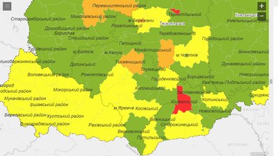 Івано-Франківськ і Тисменичина - другий тиждень в помаранчевій зоні Івано-Франківськ і Тисменичина - другий тиждень в помаранчевій зоні