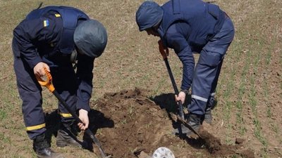 У Запоріжжі виявили міну