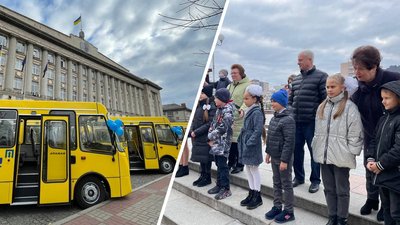 Черкаського виробництва з японськими двигунами: десять шкільних автобусів передали громадам області