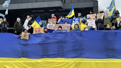 Учасники акції, 4 лютого 2024 року. Учасники акції, 4 лютого 2024 року.