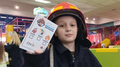 У Тернополі в дитячому розважальному центрі провели урок безпеки У Тернополі в дитячому розважальному центрі провели урок безпеки