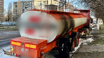 Вантажівка після загоряння