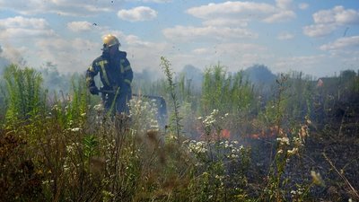 аймання сухої трави на Волині, 1 жовтня 2026 року