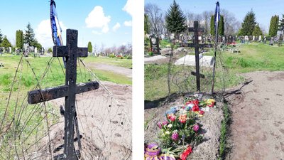 На Черкащині підпалили могилу військовослужбовця На Черкащині підпалили могилу військовослужбовця