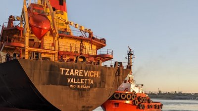 З портів Одещини "зерновим коридором" вийшли 11 суден З портів Одещини "зерновим коридором" вийшли 11 суден