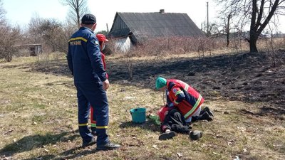 На Волині жінка підпалила траву і втратила свідомість, надихавшись диму