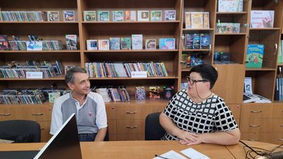 Оксана Сєдова і Сергій Щокін на заняттях Оксана Сєдова і Сергій Щокін на заняттях