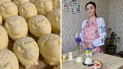 Як ужгородка Каріна Гойдаш виготовляє вдома великодніх баранчиків