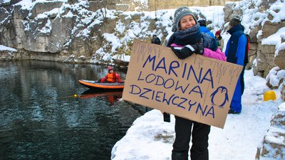 Перша з України прикарпатка проплила Льодову Милю