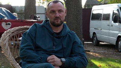 Український волонтер Михайло Пуришев