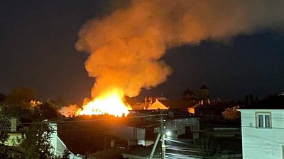 Пожежа в Євпаторії, окупований Крим, 25 липня 2024 року
