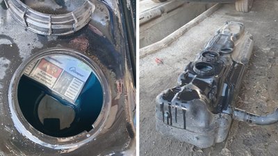 Контрабандні сигарети, приховані в паливному баку мікроавтобуса, виявили на Закарпатті митники
