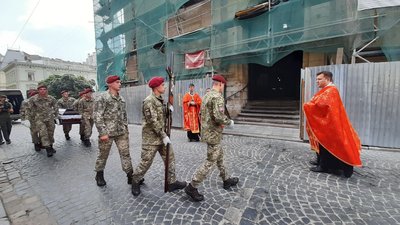 У Львові попрощались із військовослужбовцем Сергієм Шевченком