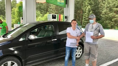 "Не купуй білоруське пальне". На Львівщині провели акцію протесту