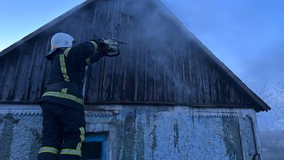 Порятунок у вогняній пастці: на Миколаївщині з полум'я винесли песика Порятунок у вогняній пастці: на Миколаївщині з полум'я винесли песика