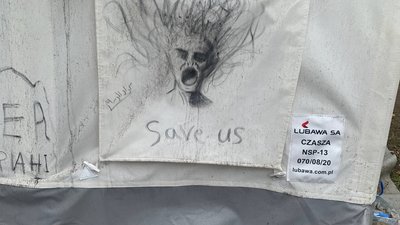 Табір мігрантів Руднинкай. Як там живуть біженці Табір мігрантів Руднинкай. Як там живуть біженці