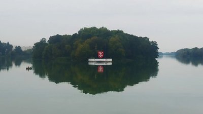 Річка Південний Буг у Хмельницькому, жовтень 2025 року