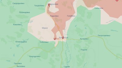 Куп'янськ на мапі Deepstate