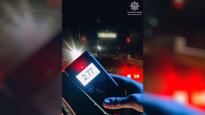 П'яний водій у Чернігові: рівень алкоголю в крові в понад 14 разів перевищував норму