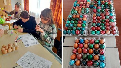 Жителі громади на Житомирщині відправили воїнам ЗСУ кілька тисяч пасок та крашанок Жителі громади на Житомирщині відправили воїнам ЗСУ кілька тисяч пасок та крашанок