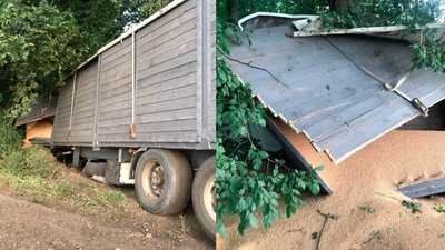 Під Черкасами зерновоз потрапив у ДТП